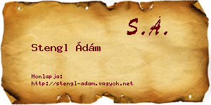 Stengl Ádám névjegykártya
